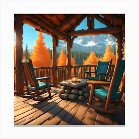 Cabin In The Woods #1 Canvas Print