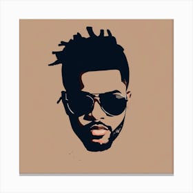 Cool man portrait Canvas Print