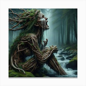 Tree Woman Canvas Print