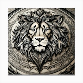 Lion Head 63 Canvas Print