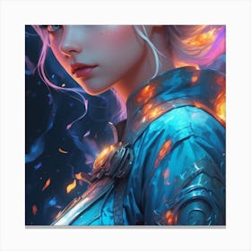 Anime Girl Canvas Print