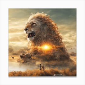 Lion And The Lamb Canvas Print