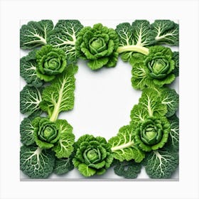 Kale Wreath Canvas Print