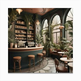 Cafe Interior Design 2 Canvas Print