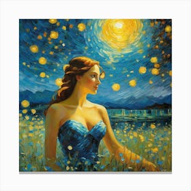 Starry Nightghtf Canvas Print