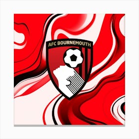 A.F.C. Bournemouth Logo Wall Arts 5 Canvas Print