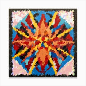 Harmonic Spectrum Sunburst Canvas Print