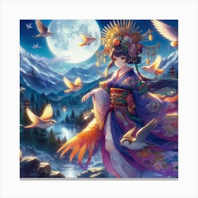 Chinese belle Canvas Print