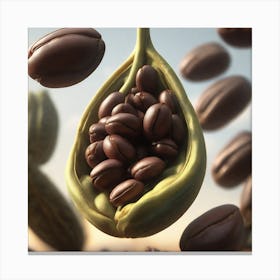 Coffee Beans 396 Canvas Print