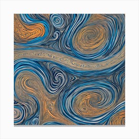 Starry Night Abstract Canvas Print