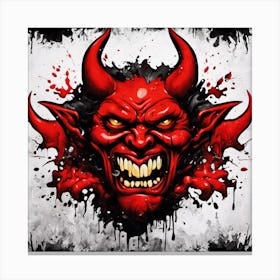 Devil Head 4 Canvas Print