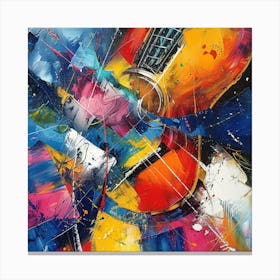 Music Inspired Abstract 3 Canvas Print
