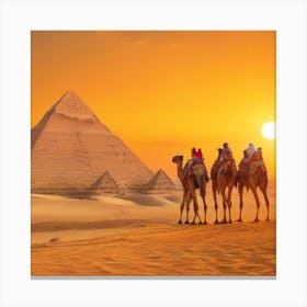 Egypt At Sunset Canvas Print