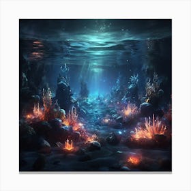 Underwater Scene Canvas Print