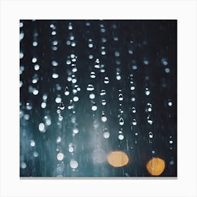 Rain Drops Art 4 Canvas Print