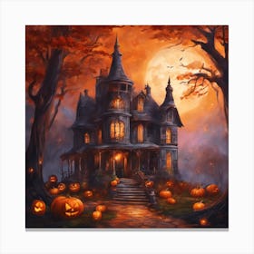 Haunted House 5 Canvas Print