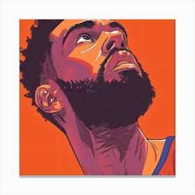 A Young Black Player Canvas Print