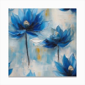 Flower of Blue Lotus 3 Canvas Print