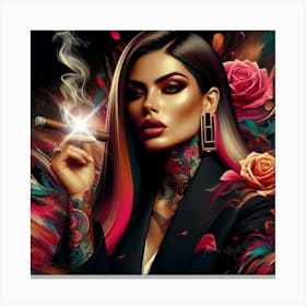 Rebel Elegance Canvas Print