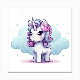 Cute Unicorn 53 Canvas Print