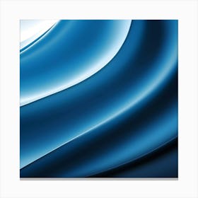 Abstract Blue Wave 6 Canvas Print