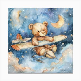 Teddy Bear In The Sky Canvas Print