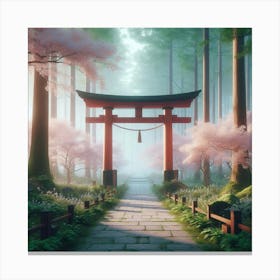 Shinto Gate Canvas Print