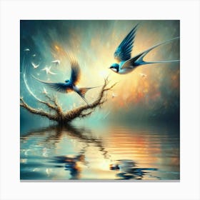 Birds In Flight Canvas Print