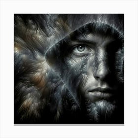 Face Of A Man Canvas Print