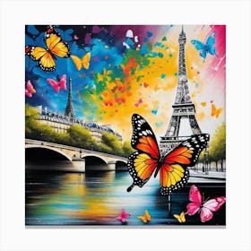 Paris Eiffel Tower 60 Canvas Print