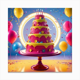 Birthday Cake Canvas Print