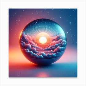 Marble Of Sun Canvas Print