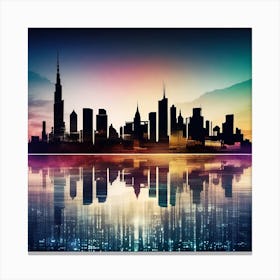 Dubai Skyline 1 Canvas Print
