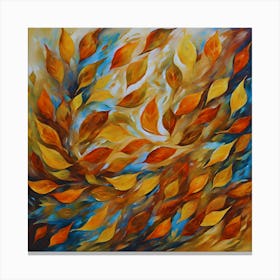 Rustling Autumn Leaves Canvas Print