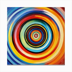 Spiral Painting Art Canvas Print