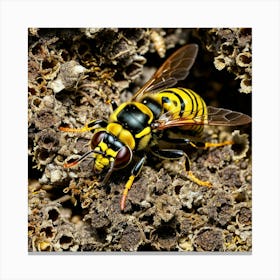 Wasp nature 5 Canvas Print