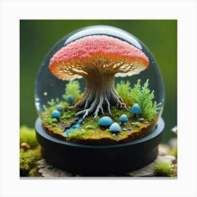 Mossy Mushroom Canvas Print