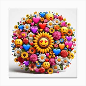 Emojis Group Canvas Print