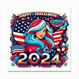 Happy Challenge 2024 Canvas Print