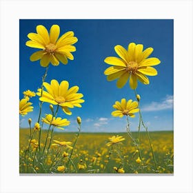 Yellow Daisies 1 Canvas Print