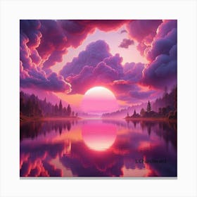 Pink Sunrise Canvas Print