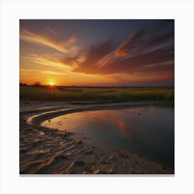 Default Beautiful Sunset 0 (1) Canvas Print