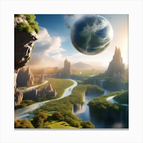 Planet In The Sky Canvas Print