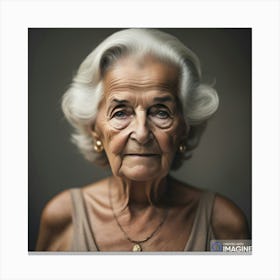 old woman Canvas Print