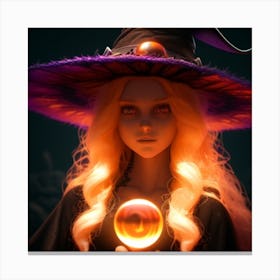 Sydney the Magical Witch Canvas Print