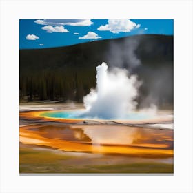 YELLOWSTONE GEYSER Canvas Print