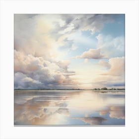 Clouds And Reflections Canvas Print