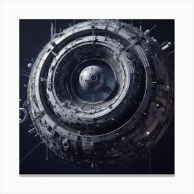 Futuristic Spaceship 8 Canvas Print