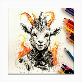 Goat! 17 Canvas Print