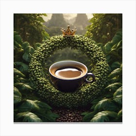 Coffee Cup In The Forest Canvas Print